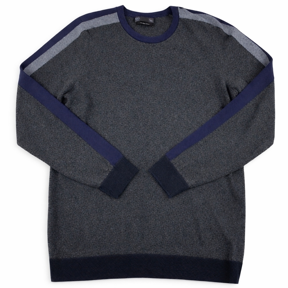 M&S Jumper Sweater Men's Crewneck Knit Grey Large - New Without Tags